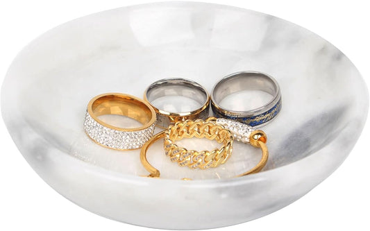 Marble Jewelry Dish - Rings Holder
