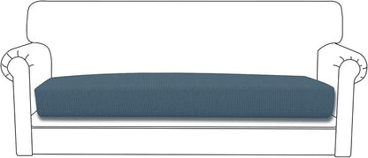 Easy-Going Stretch Cushion Cover Sofa Cushion Furniture Protector Sofa Seat Sofa Slipcover Sofa Cover Soft Flexibility with Elastic Bottom(Sofa Cushion, Bluestone)