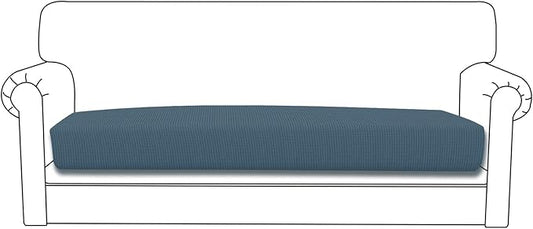Easy-Going Stretch Cushion Cover Sofa Cushion Furniture Protector Sofa Seat Sofa Slipcover Sofa Cover Soft Flexibility with Elastic Bottom(Sofa Cushion, Bluestone)