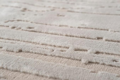 Revival Rugs Ebb 7'10"x10' Washable Area Rug for Living Room Bedroom - 100% Recycled Oeko-TEX Certified, Medium Pile, Taupe