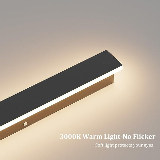 2 Pack 40Inch Long Outdoor LED Wall Lights 3000K Modern Exterior Wall Light Fixtures IP65 Waterproof for House Porch Courtyard