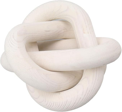 Pongnas Decorative Wood Chain Links for Home Dcor - Rustic Links for Living Room, Coffee Shop & More in Elegant (White)