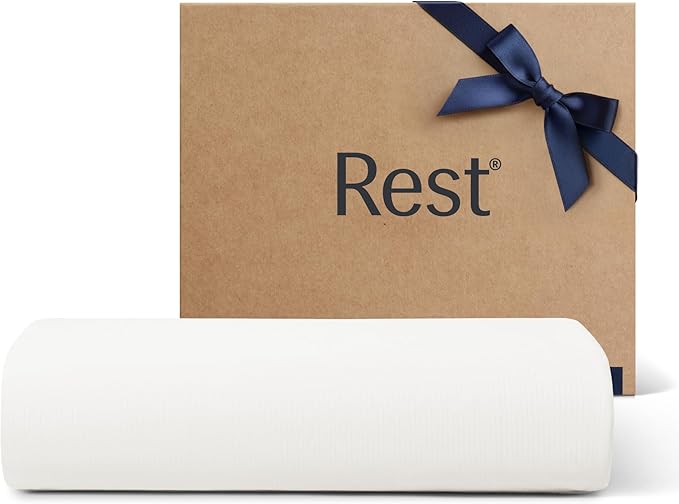 REST® Evercool®+ Top Sheet, Full/Queen Size, Arctic White, 93"X108" (1 Flat Sheet only)