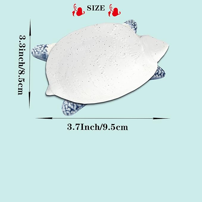 Turtle Jewelry Tray, Ceramic Ring Holder for Jewelry, Candy Dishes Trinket Tray, Jewelry Tray Jewelry Plate Small Key Bowl for Entryway Table Birthday Home Party Decor (L STYLE)