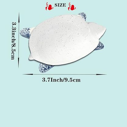 Turtle Jewelry Tray, Ceramic Ring Holder for Jewelry, Candy Dishes Trinket Tray, Jewelry Tray Jewelry Plate Small Key Bowl for Entryway Table Birthday Home Party Decor (L STYLE)