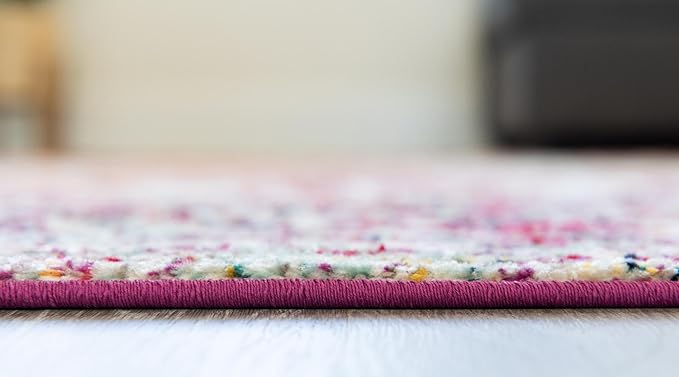 Rugs.com Arlington Collection Rug – 13 Ft Runner Multi Medium-Pile Rug Perfect for Hallways, Entryways