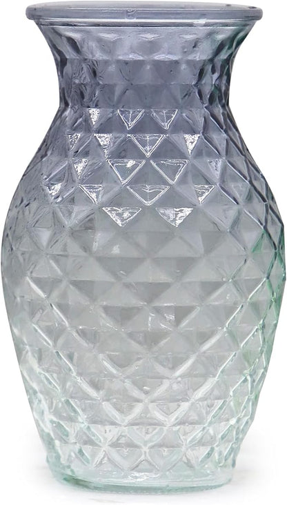 Vase for Flowers Small Glass Vases for Home Decor Table Centerpieces Living Room Bedroom Bookshelf Kitchen Modern Office Wedding Decoration Vintage Flower Vases Grey White