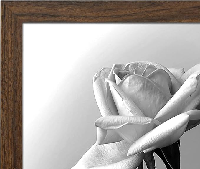 Americanflat 12x18 Poster Frame with Polished Plexiglass - Wide Picture Frames Made of Engineered Wood for Vertical or Horizontal Wall Display - Epic Collection - Mahogany