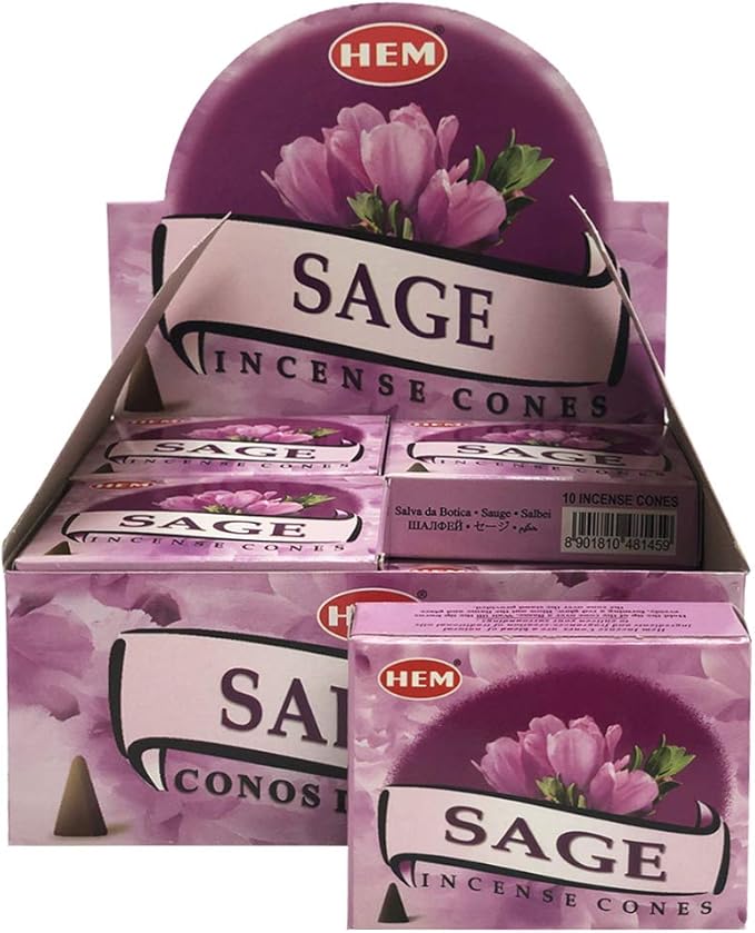 Sage Incense Cones And Cone Incense Burner Bundle Insence Insense Hem Incense