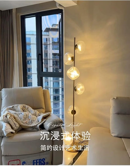 Nordic Modern Floor Lamp Fashion Luxury Family Iiving Room Bedroom Study Villa Hotel LED Creativity Decorative Standing Light (Style 109)