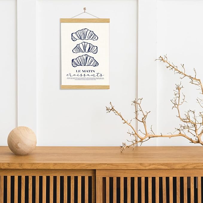 YGSDZY Le Matin Poster, Breakfast Canvas Posters, Cooking Prints Poster, Trendy Wall Art for Kitchen, Canvas Artwork, Modern Farmhouse Home Dining Room Decor, Restaurant Decors, 11.8 * 15.7