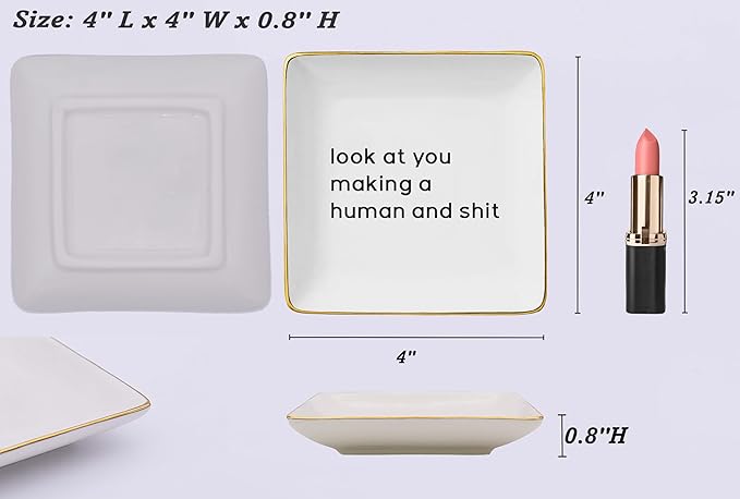 Congratulations on Pregnancy Gifts-First Time Mom,New Mom Appreciates Gifts,Mama to Be,Baby Gender Reveal Present for New Mother,Mother's Day Present-Jewelry Tray Trinket Holder Ring Dish