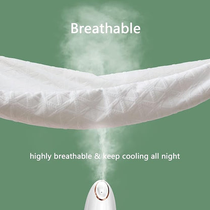 PremiumWaterproof Mattress Protector Twin XL Size, Breathable Bed Cover 3D Air Fabric Cooling Mattress Pad Cover Smooth Soft Noiseless Washable, 8''-21'' Deep Pocket (White)