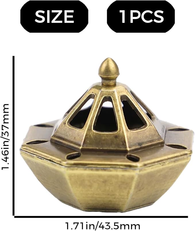 1 PCS Incense Burner Holder for Cones & Sticks, Spaceship Shape Incense Cone Holder with Detachable Tray, Decorative Zen Home Office Decor