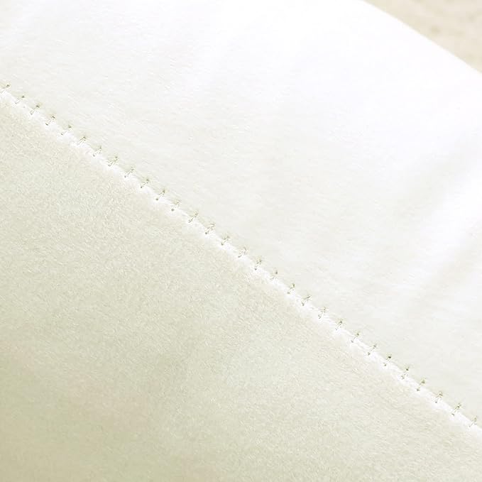 NiNi ALL Decorative Throw Pillow Covers Pack of 2, Velvet Throw Pillow Cases for Couch Pillows Cover Bedroom Living Room Outdoor, Pillow Covers 24x24 Inch Cream White