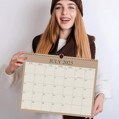 Calendar 2026-12 Months Wall Calendar from January 2026 to December 2026, 2026 Wall Hanging Calendar Planner with Thick Paper, 8.5" x 11", Beige