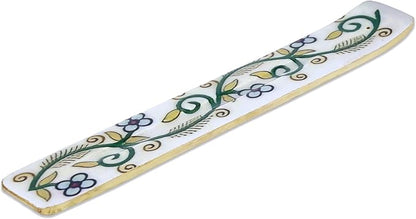 Yajna Traditional-Handmade-Burner Wooden-Incense-Stick-Strip-Holder Ash-Catcher-Stand for-Aromatherapy-Meditation-Yoga (Inner Peace) 10 Inches, Pack of 1