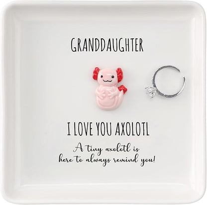 HOME SMILE Granddaughter Gifts from Grandma,Birthday Christmas Valentines Gifts for Granddaugter From Grandparents-I Love You A Lot