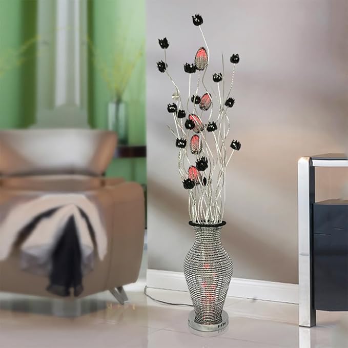Nordic Modern Flower Floor Lamp Fashion Art Living Room Sofa Bedroom Wedding LED Originality Decorative Standing Light (Style 24)