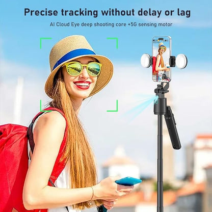 70" Tripod for Phone, Portable All in One Extendable Cell Phone Tripod Stand, Tall Travel Tripods for Recording Video Selfies Photo, with Wireless Remote Control for iPhone、Samsung、Android