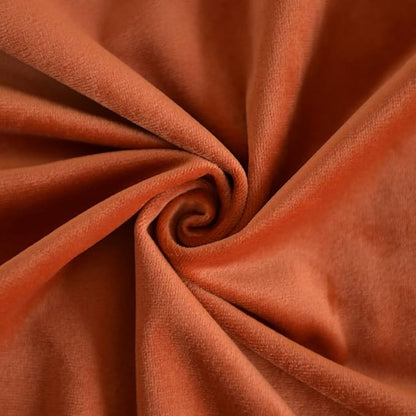 FEVERQIYI 12x20 Velvet Lumbar Throw Pillow Covers Set of 2 Burnt Orange Rectangular Sham Pillowcase Soft Solid Decorative Cushion Covers for Bedroom Living Room Outdoor Indoor Decoration
