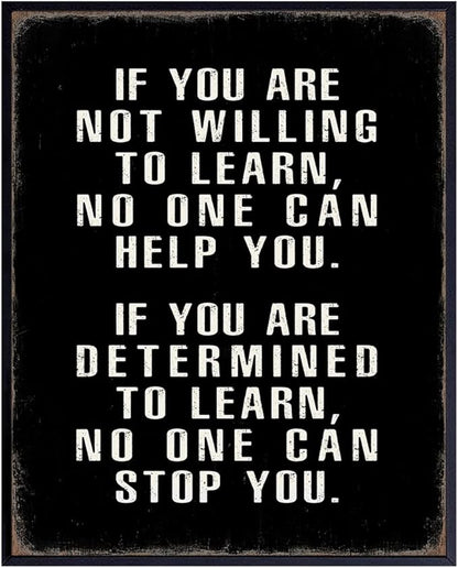 Motivational Wall Art - Office Wall Art & Decor Motivational poster - Positive Quotes Wall Decor - Encouragement Gifts - Positive Sayings for Wall Decor - Entrepreneur Wall Art - Inspirational Quotes
