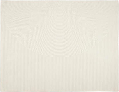 Revival Rugs Record 8'x10’ Washable Area Rug for Living Room Bedroom - 100% Recycled Oeko-TEX Certified, Medium Pile, Beige, Cream