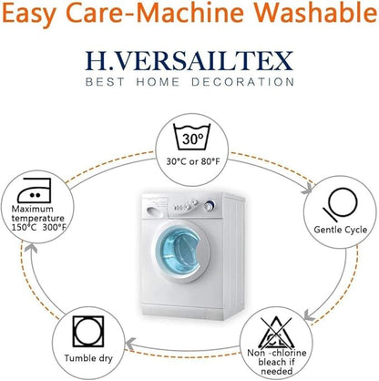 H.VERSAILTEX Super Stretch Individual Seat Cushion Covers Sofa Covers Couch Cushion Covers Slipcover Sets Thick Jacquard Textured Twill Fabric (1 Piece Loveseat Cushion Cover, Island Fossi)