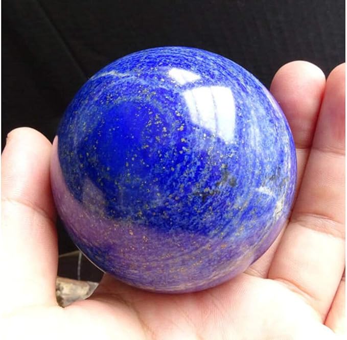 Lapis Lazuli Healing Crystal Quartz Sphere Ball Natural Stone for Reiki Balancing Meditation Energy Home and Office Decoration 50mm (5cm, Lapis Lazuli)