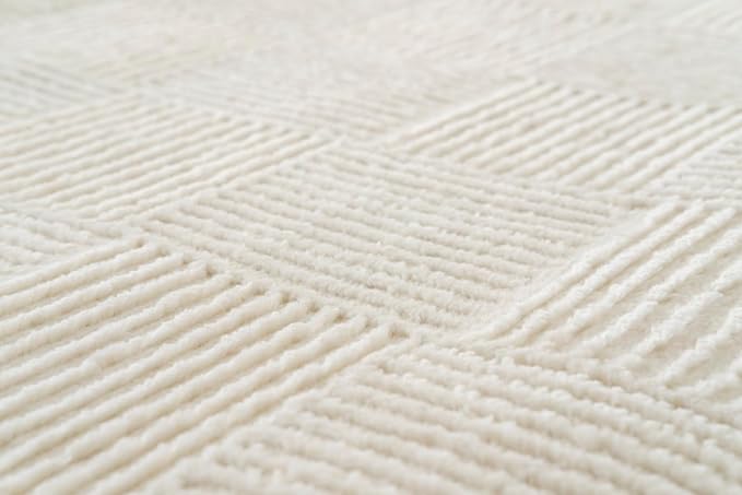 Revival Rugs Willow 2'x3' Machine Washable Area Rug for Entryway Bathroom - 100% Recycled Oeko-TEX Certified, Medium Pile, Beige, Cream