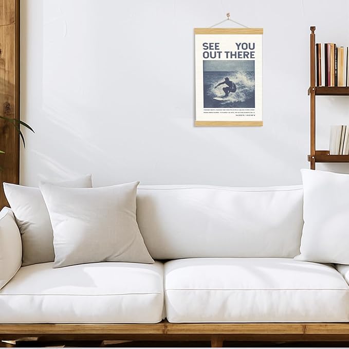 Coastal Canvas Poster, See You Out There Chasing Waves Poster, Vintage Surfing Posters, Wall Decors Art, Beach House Decor, Surfing Lover Home Decor, Bedroom Decoration for Men Boys Teens, 11.8*15.7