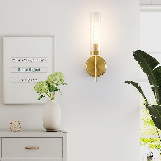 Battery Operated Wall Sconce,Gold Wall Sconces 8000mAh Fast Chargin Dimmable 2 Color Temperature Bulbs Endurance 100 Hours Infinitely with Remote Control Wireless Wall Lights for Bedroom Living