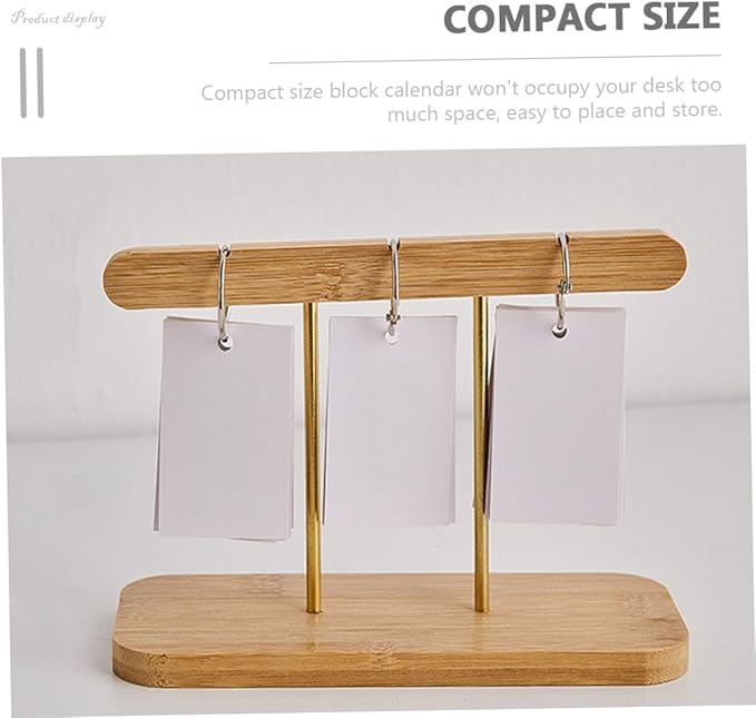 Generic Simple Perpetual Desk Calendar with Movable Blocks for Office Home and Classroom Decoration Reusable Nordic Style Table Ornament for Living and Teacher Desk