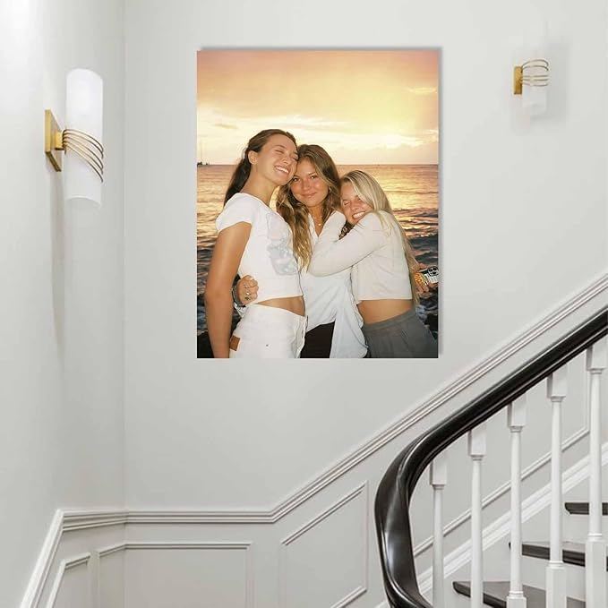 JIMUJIA Custom Canvas Art Print 22"x28" - Unframed Artwork, Personalized Wall Decor, Customizable Photo, Custom Portrait, Office, Living Room, Bedroom Wall Art(22×28in,Unframe)