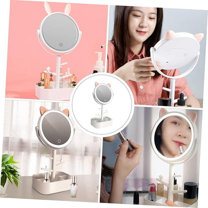 Smart Dimming Led Vanity Mirror High-Definition Lighted Makeup Tabletop