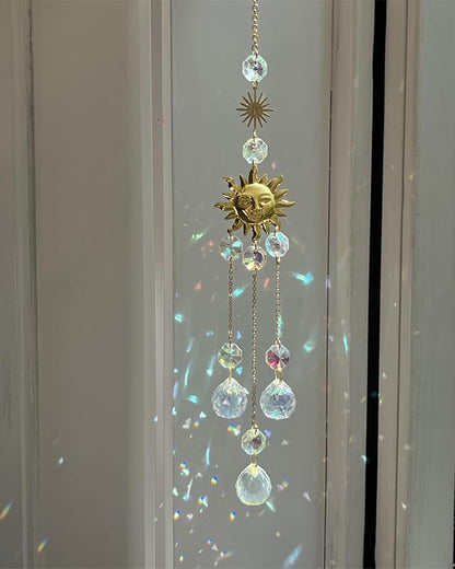 Suncatchers for Windows Hanging Prism Beads Crystal Sun Catcher Indoor Ornament Rainbow Maker Home Decoration
