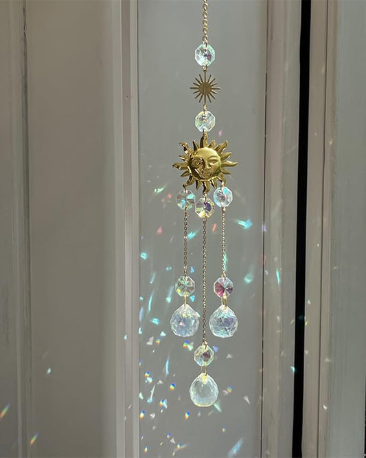 Suncatchers for Windows Hanging Prism Beads Crystal Sun Catcher Indoor Ornament Rainbow Maker Home Decoration