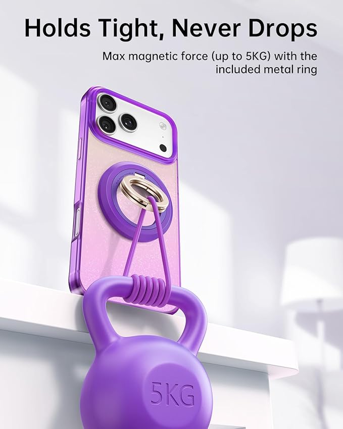 SYNCWIRE for MagSafe Phone Grip, Birthday Christmas Stocking Stuffers Surprise White Elephant Gifts for Women Mom Her Best Friends Sister Wife Teen Girl Magnetic Phone Ring Holder Kickstand Stand