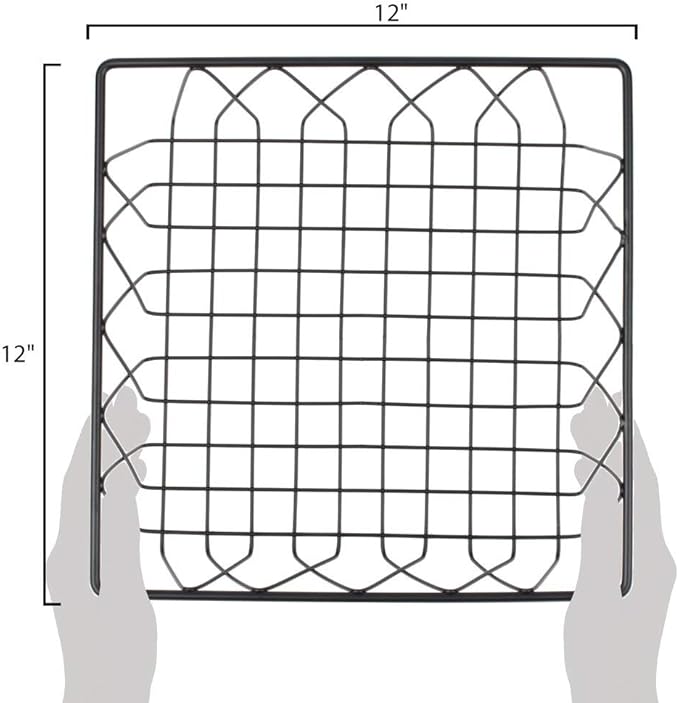 G.E.T. WB-1294-MG 12" x 9" Rectangular Wire Basket, 4" Tall, Metal