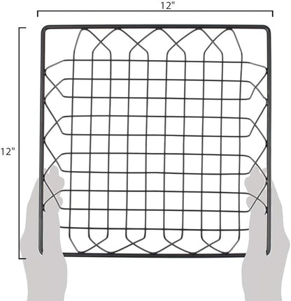 G.E.T. WB-1294-MG 12" x 9" Rectangular Wire Basket, 4" Tall, Metal