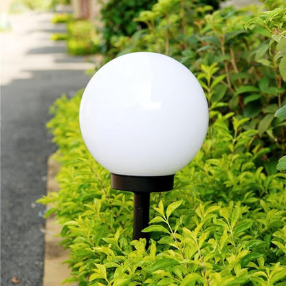 4pcs Solar Sphere Lights Outdoor, White Glow LED Lawn Pathway Lights, Weatherproof Solar Powered Landscape Lighting for Garden Yard
