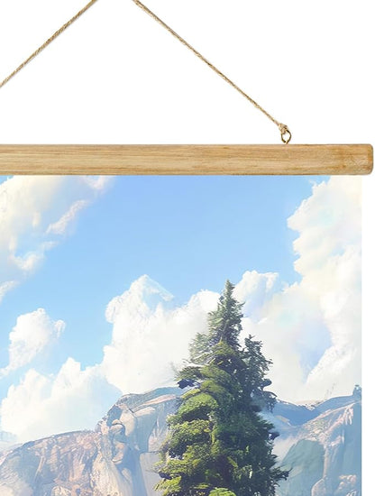 ABoby Vintage Yosemite National Park Posters - Travel Posters Wall Art for Home, Office - Retro Style Wall Decor with Wood Frames - Ready to Hang