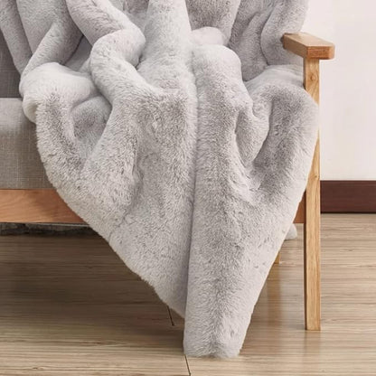 Grey Faux Rabbit Washable Furry Fur Area Rugs for Living Room Bedroom Gray Fluffy Sheepskin Rug Nursery Decor 4x6 Area Rug