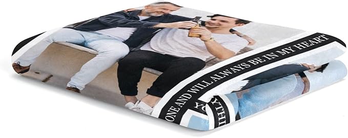Gifts for Dad Personalized Gifts from Daughter Custom Blankets with Photos and Text Multiple Colors Sizes Soft Flannel Gifts for Men Birthday Gifts for Dad