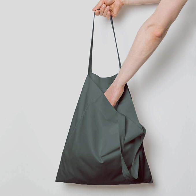 NPBAG 25 Pack 15'' X 16'' Grey Cotton Tote Bags, Lightweight Blank Bulk Cloth bags with 1pc of PTFE Teflon Sheet (M)
