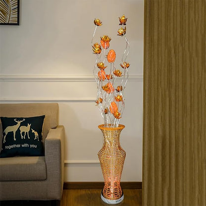Nordic Modern Flower Floor Lamp Fashion Art Living Room Sofa Bedroom Wedding LED Originality Decorative Standing Light (Style 9)