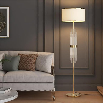 Nordic Modern Floor Lamp Fashion Luxury Family Iiving Room Bedroom Study Villa Hotel LED Creativity Decorative Standing Light (Style 95)