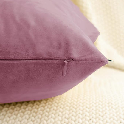 HWY 50 Purple Pink Velvet Rectangular Throw Pillow Covers 12x20 Inch, Pack of 2 Soft Cozy Solid Decorative Luxury Cushion Cases for Couch Sofa Bed Living Room Bedroom