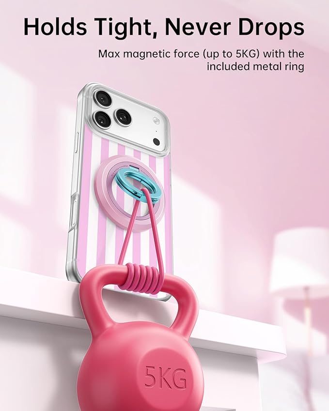 SYNCWIRE for MagSafe Phone Grip, Birthday Christmas Stocking Stuffers Surprise White Elephant Gifts for Women Mom Her Best Friends Sister Wife Teen Girl Magnetic Phone Ring Holder Kickstand Stand
