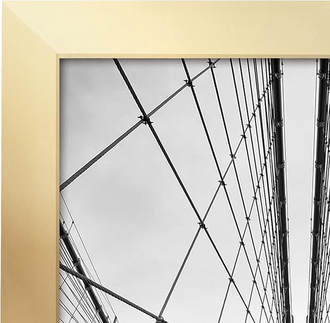 Americanflat 20x30 Poster Frame with Polished Plexiglass - Gold Picture Frame - Wide Photo Frames Made of Engineered Wood for Vertical or Horizontal Wall Display - Epic Collection - Gold